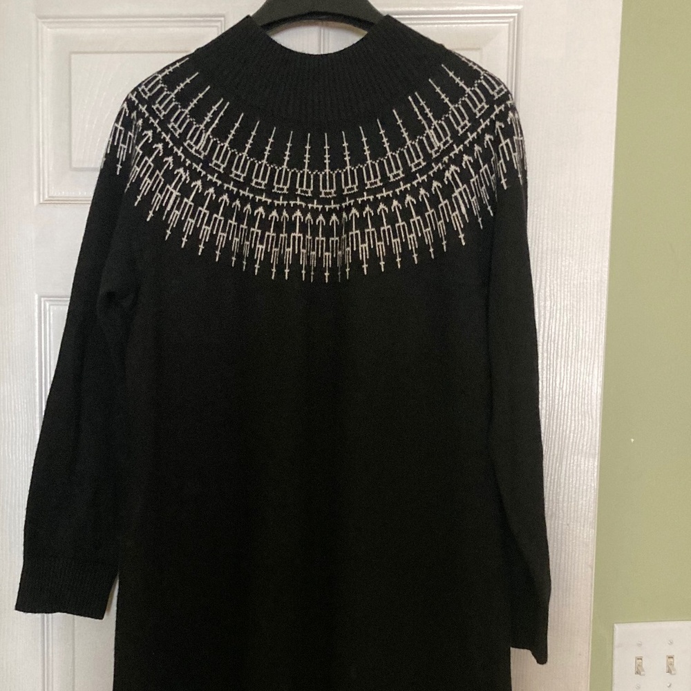 Black dress long sleeves size 1x